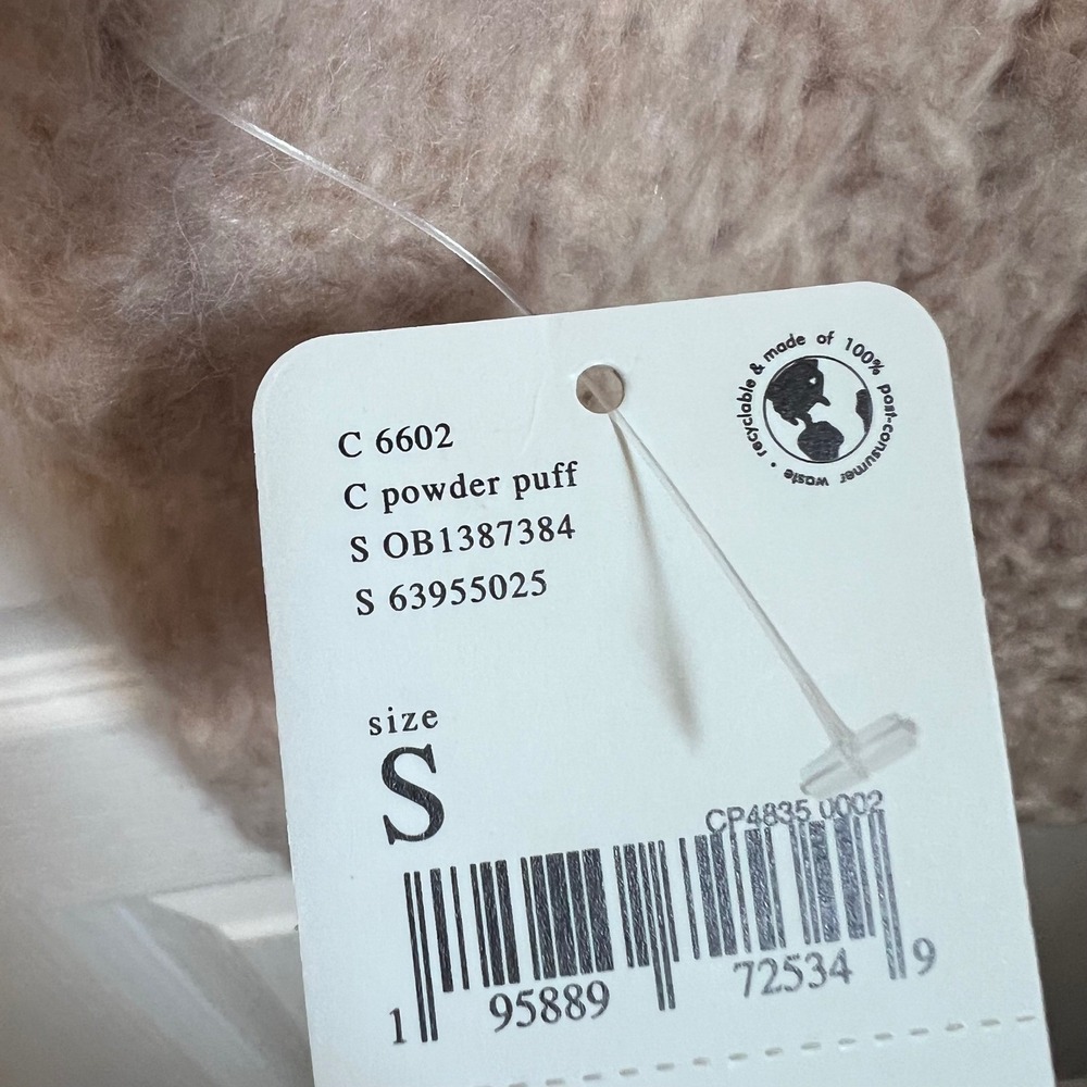 Free People West Coast Vest Powder Puff Cream Chunky Knit Mock Neck New S - Picture 7 of 9